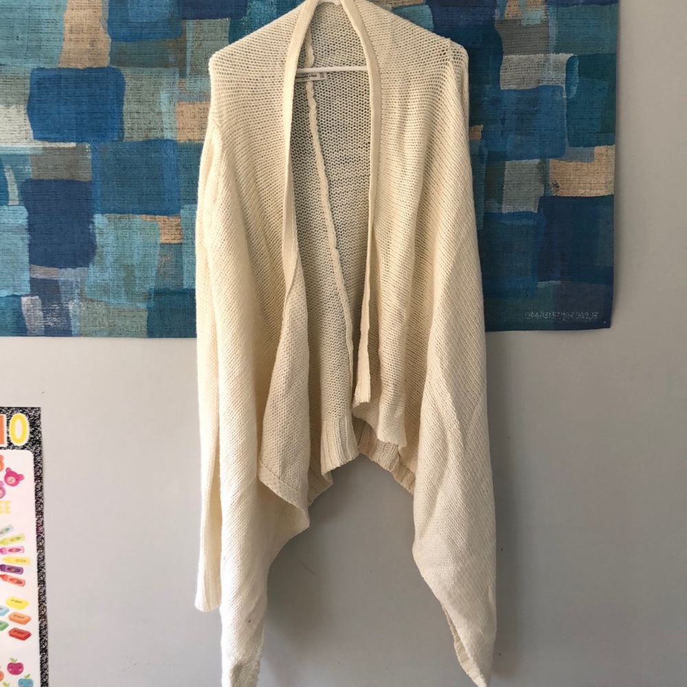 Cream Knit A&F Cardigan